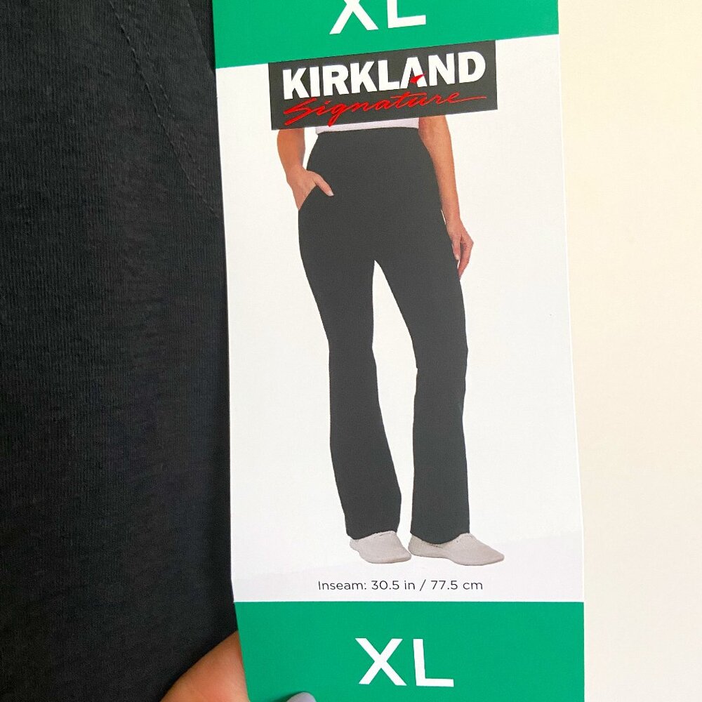 NEW Kirkland Ladies' Brushed Flare Pant Workout Yoga Pockets